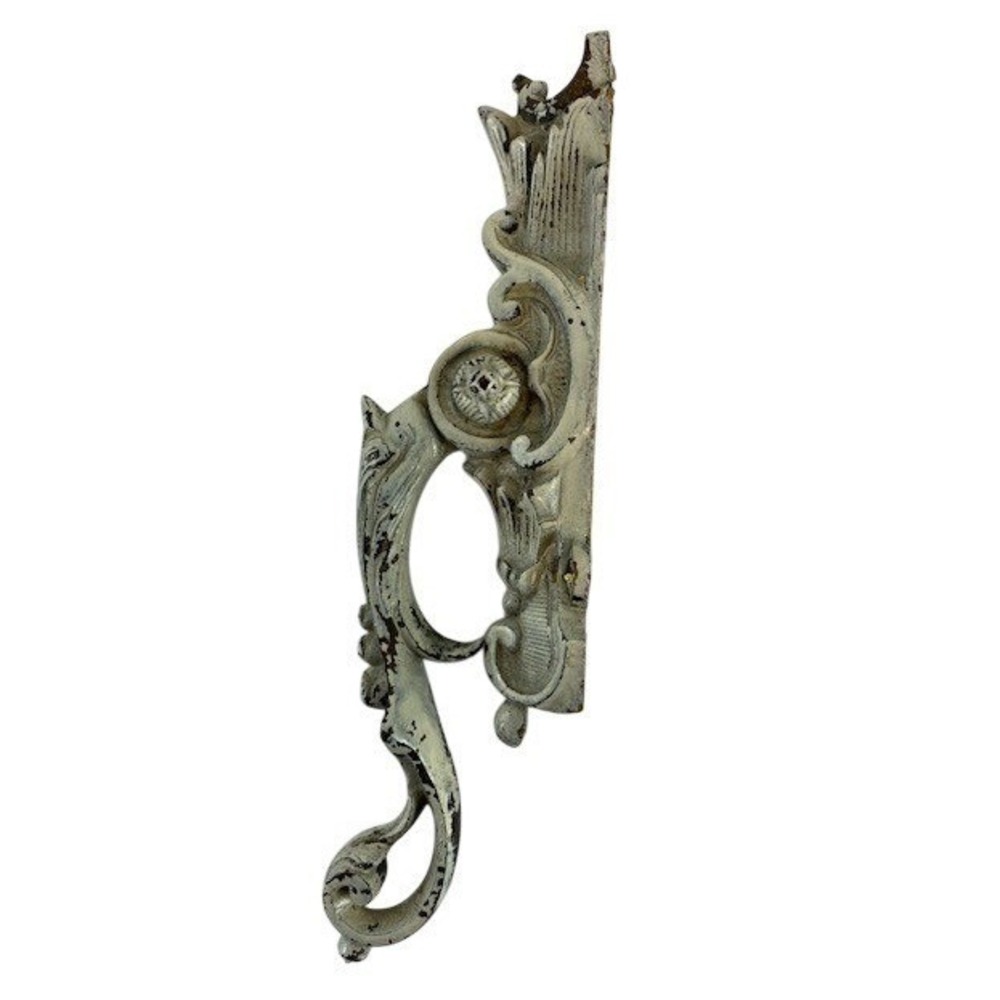 Antique Door Knocker White Distressed 1890s / 1990s Vintage